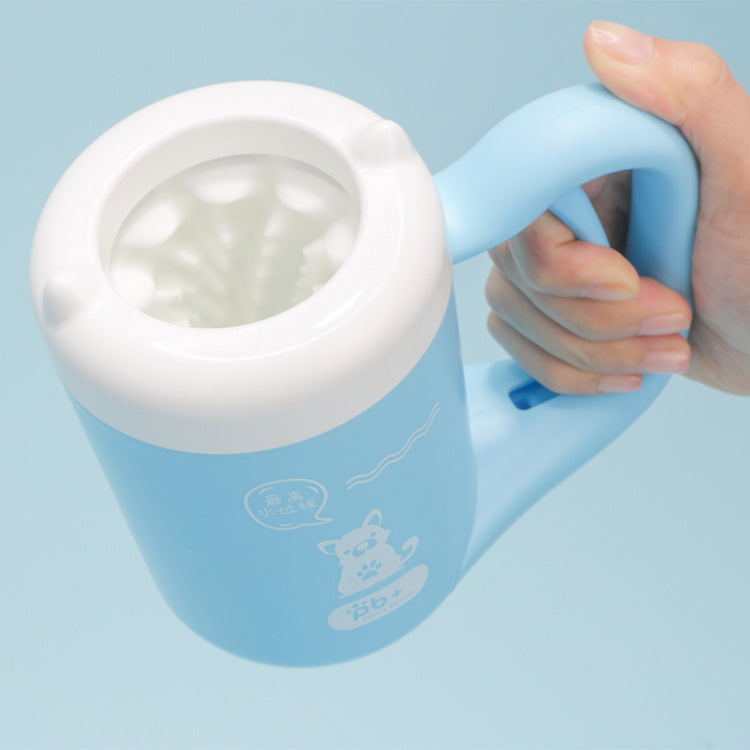Pet Paw Washer Cup with Antibacterial Silicone Brush, Portable Dog Paw Cleaner for Small and Medium Pets