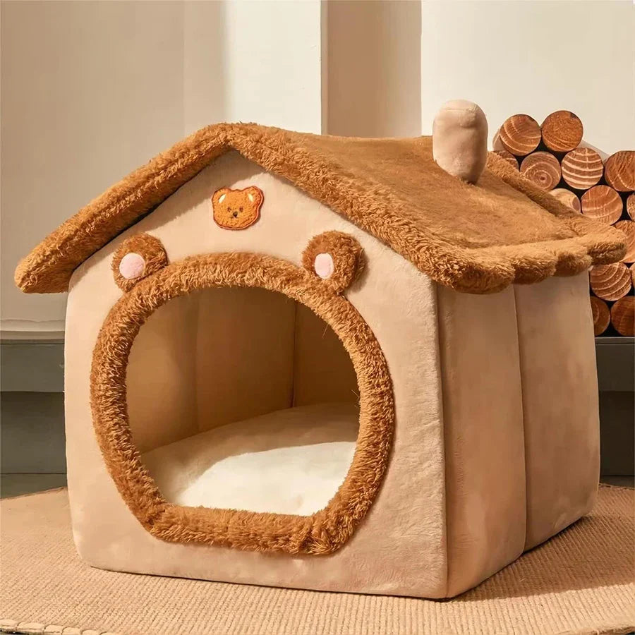 Brown CozyFold Pet Retreat