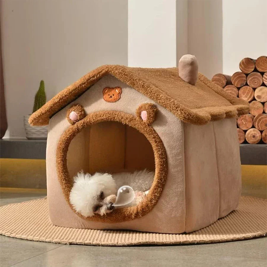 Brown CozyFold Pet Retreat
