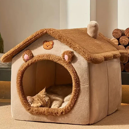 Brown CozyFold Pet Retreat